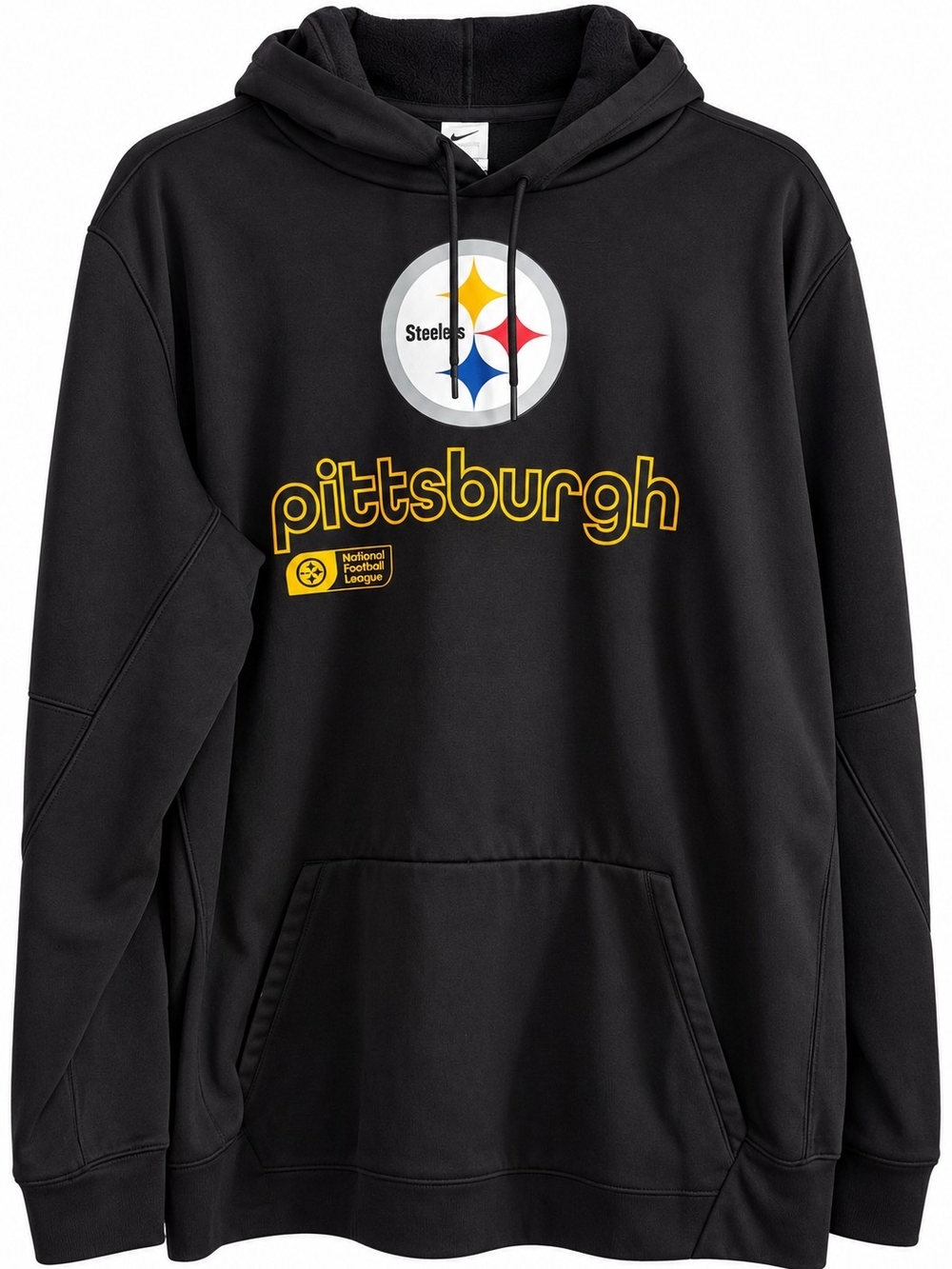 Nike Pittsburgh Steelers Hoodie Men XXL Tall Black NFL Performance Pullover